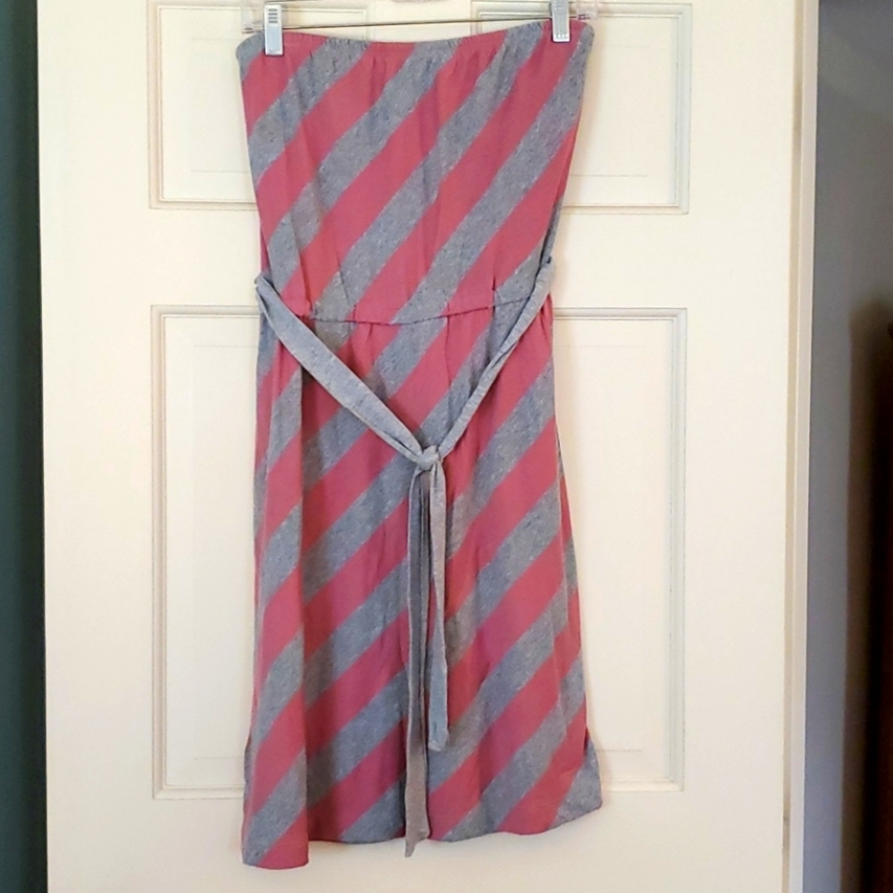 Strapless jersey dress